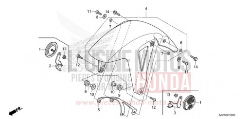 FRONT FENDER NC750XDM de 2021